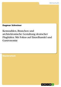 Kennzahlen, Branchen und architektonische Gestaltung deutscher Flughäfen: Mit Fokus auf Einzelhandel und Gastronomie (eBook, ePUB)