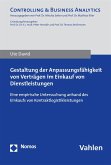 Gestaltung der Anpassungsfähigkeit von Verträgen im Einkauf von Dienstleistungen (eBook, PDF)