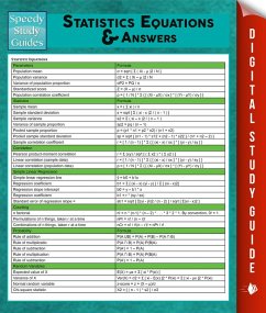 Cover Statistics Equations & Answers (eBook, ePUB)
