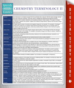 Cover Chemistry Terminology II (Speedy Study Guides) (eBook, ePUB)