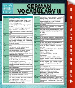 German Vocabulary II (Speedy Language Study Guides) (eBook, ePUB) - Publishing, Speedy