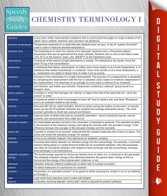 Cover Chemistry Terminology I (Speedy Study Guides) (eBook, ePUB)