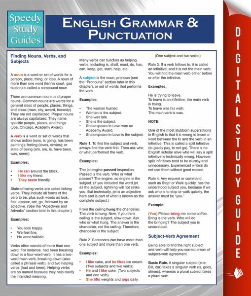 English Grammar And Punctuation (Speedy Study Guides) (eBook, ePUB) English Grammar And Punctuation (Speedy Study Guides) (eBook, ePUB)