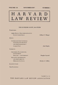 Cover Harvard Law Review: Volume 131, Number 1 - November 2017 (eBook, ePUB)