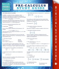 Pre-Calculus Study Guide (Speedy Study Guide) (eBook, ePUB) - Publishing, Speedy