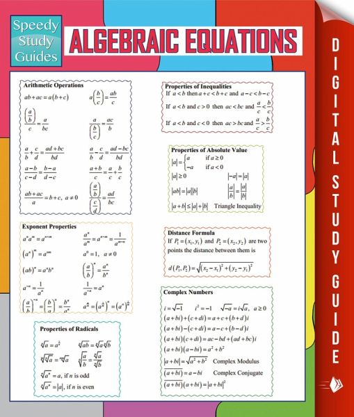 Algebraic Equations (Speedy Study Guides) (eBook, ePUB)