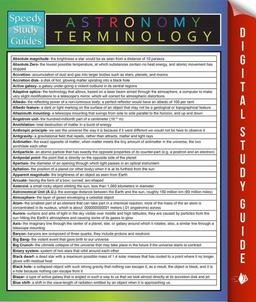 Astronomy Terminology (eBook, ePUB) Astronomy Terminology (eBook, ePUB)