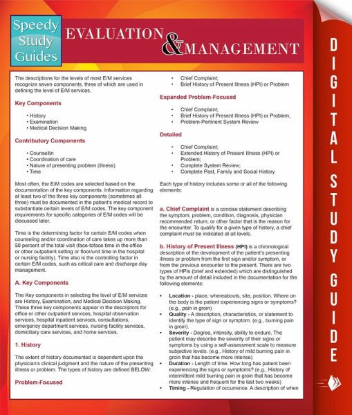 Evaluation And Management (Speedy Study Guides) (eBook, ePUB)