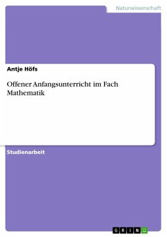 Offener Anfangsunterricht im Fach Mathematik (eBook, ePUB)