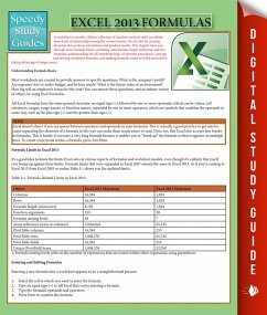 Cover Excel 2013 Formulas (eBook, ePUB)
