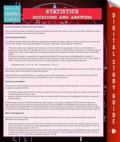 Statistics Equations And Answers (Speedy Study Guide) (eBook, ePUB) - Publishing, Speedy