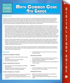 Cover Math Common Core 4th Grade (Speedy Study Guide) (eBook, ePUB)