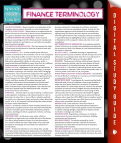 Cover Finance Terminology (Speedy Study Guide) (eBook, ePUB)