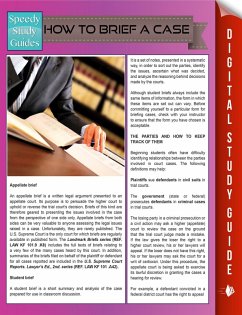 How To Brief A Case (Speedy Study Guides) (eBook, ePUB) - Publishing, Speedy