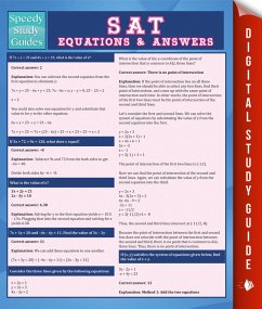 SAT Equations & Answers (Speedy Study Guide) (eBook, ePUB) Cover SAT Equations & Answers (Speedy Study Guide) (eBook, ePUB)