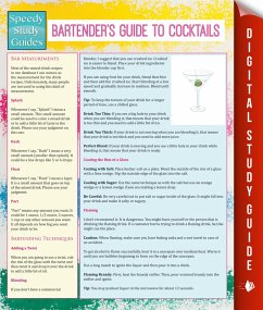 Bartender's Guide To Cocktails (Speedy Study Guides) (eBook, ePUB) - Publishing, Speedy