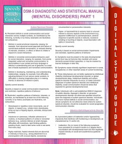 DSM-5 Diagnostic and Statistical Manual (Mental Disorders) Part 1 (eBook, ePUB) - Publishing, Speedy