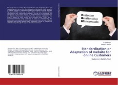 Standardization or Adaptation of website for online Customers