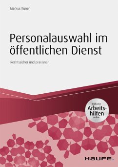 Personalauswahl im öffentlichen Dienst - inkl. Arbeitshilfen online (eBook, PDF) - Kuner, Markus