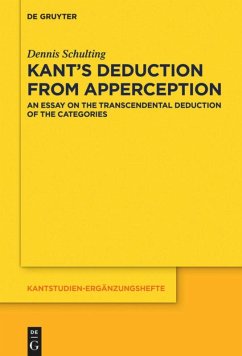 Kant¿s Deduction From Apperception - Schulting, Dennis