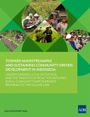 Toward Mainstreaming and Sustaining Community-Driven Development in Indonesia (eBook, ePUB)