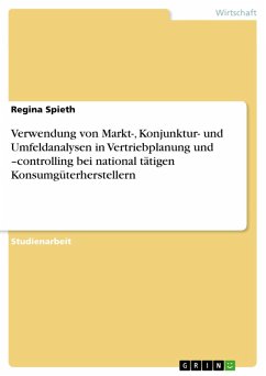 Verwendung von Markt-, Konjunktur- und Umfeldanalysen in Vertriebplanung und -controlling bei national tätigen Konsumgüterherstellern (eBook, ePUB)