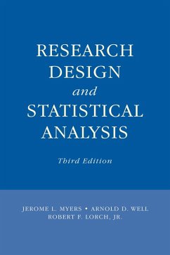 Research Design and Statistical Analysis (eBook, ePUB) - Myers, Jerome L.; Well, Arnold D.; Lorch Jr, Robert F.