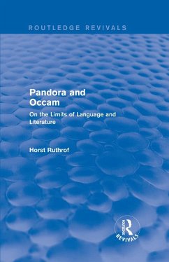 Routledge Revivals: Pandora and Occam (1992) (eBook, ePUB) - Ruthrof, Horst