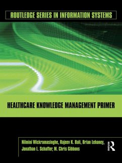 Healthcare Knowledge Management Primer (eBook, ePUB) - Wickramasinghe, Nilmini; Bali, Rajeev K.; Lehaney, Brian; Schaffer, Jonathan; Gibbons, M. Chris