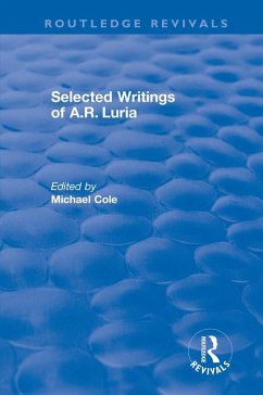 Selected Writings of A.R. Luria (eBook, ePUB) - Cole, Michael