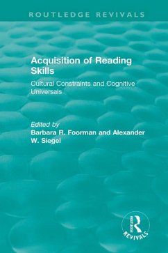 Cover Acquisition of Reading Skills (1986) (eBook, ePUB)