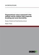 Organizational values expressed in the website and its relation with corporate branding and social desirability (eBook, ePUB)