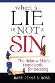 When a Lie Is Not a Sin (eBook, ePUB)