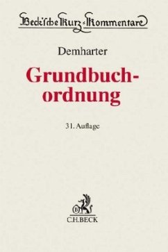 Grundbuchordnung - Demharter, Johann