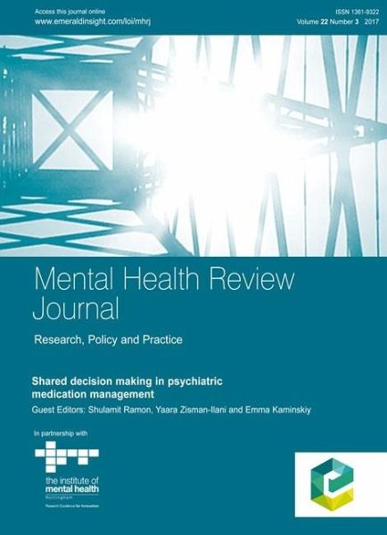 Shared decision making in psychiatric medication management (eBook, PDF) Shared decision making in psychiatric medication management (eBook, PDF)