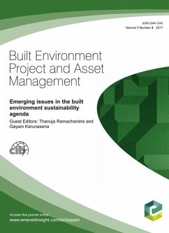 Cover Emerging Issues in the Built Environment Sustainability Agenda (eBook, PDF)