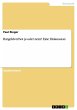 Bargeldverbot ja oder nein? Eine... - Bild 1
