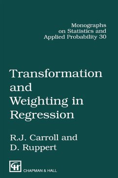 Transformation and Weighting in Regression (eBook, PDF) - Carroll, Raymond J.; Ruppert, David