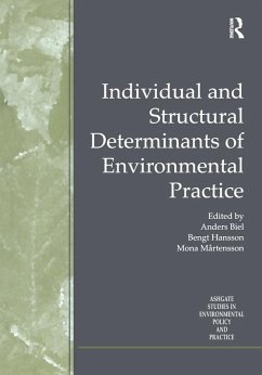 Individual and Structural Determinants of Environmental Practice (eBook, PDF) - Hansson, Bengt