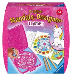 Ravensburger 29704 - Mandala-Designer® Unicorn, Mandalabox für unterwegs, Malset