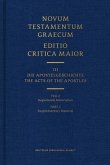 Novum Testamentum Graecum Editio Critica Maior, Part 2 Supplementary Material (Hardcover)