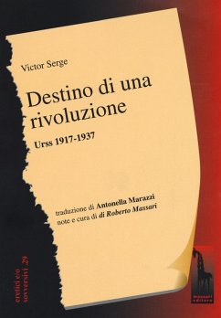 Cover Destino di una rivoluzione. Urss 1917-1937