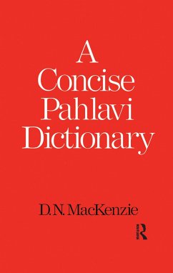A Concise Pahlavi Dictionary - MacKenzie, D N