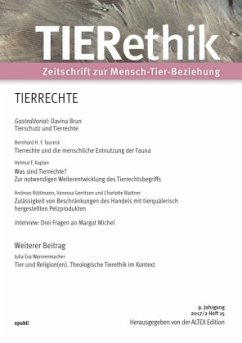 TIERethik (9. Jahrgang 2017/2) - Edition, Altex