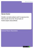 Studies on Antioxidant and Cryoprotective Flavonoids from the Stem bark of Semecarpus anacardium (eBook, PDF)