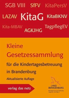 Cover Kleine Gesetzessammlung für die Kindertagesbetreuung in Brandenburg