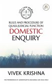 Rules and Procedure of Quasi-judicial Function Domestic Enquiry