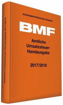 Cover Amtliche Umsatzsteuer-Handausgabe 2017/2018