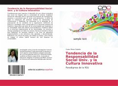 Tendencia de la Responsabilidad Social Univ. y la Cultura Innovativa