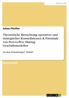 Theoretische Betrachtung operativer und strategischer Konstellationen & Potentiale von Peer-to-Peer Sharing Geschäftsmodellen (eBook, PDF)
